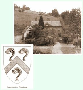 Sargeant of Arms coat of arms and historical picture of Harts Barn